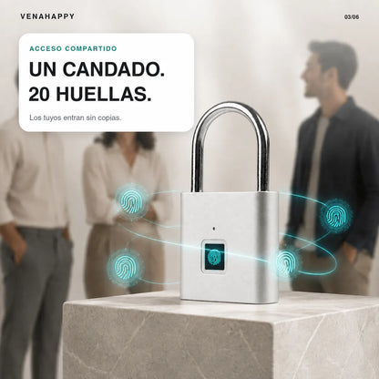 Venalock Candado Huella Dactilar | Olvídate de las llaves. Tu seguridad está en tus manos.