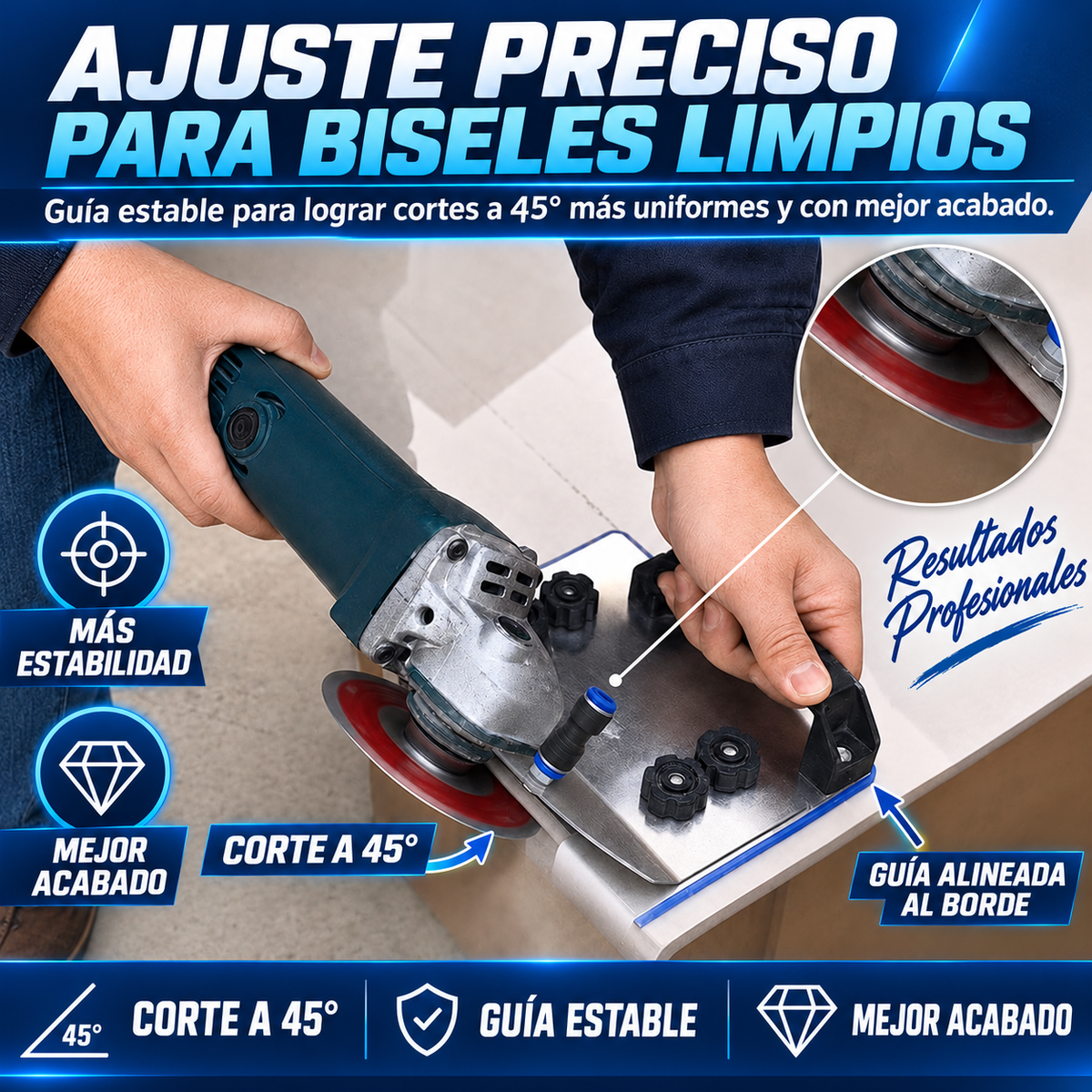 Biseladora Para Pulidora - Para Cortes Precisos